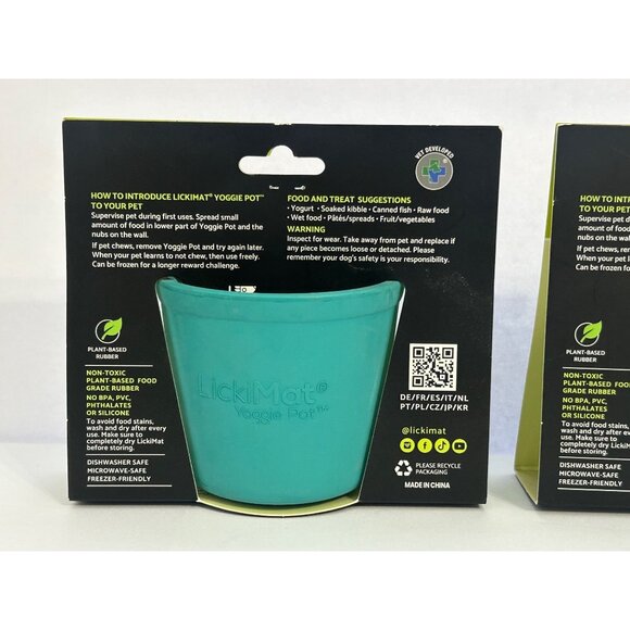 TWO LickiMat Yoggie Pots XS - XL For Dogs Reduce Stress & Boredom Entertain Pets - Picture 5 of 6